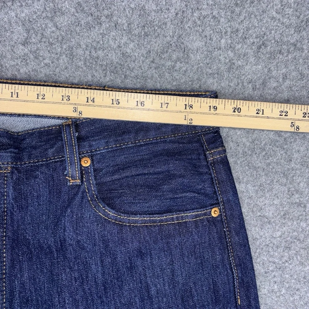 Levi's 501 Jeans Mens 38x34 Straight Leg Button Fly Dark Wash Casual Workwear